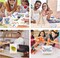 Canvas and Easel Set,Art Painting Set with 78 Pack (6 PCS 9" Wood Easels, 60 Brushes, 6 Canvas Boards and 6 Palette) Painting Supplies kit for Kids & Adults to Painting Party